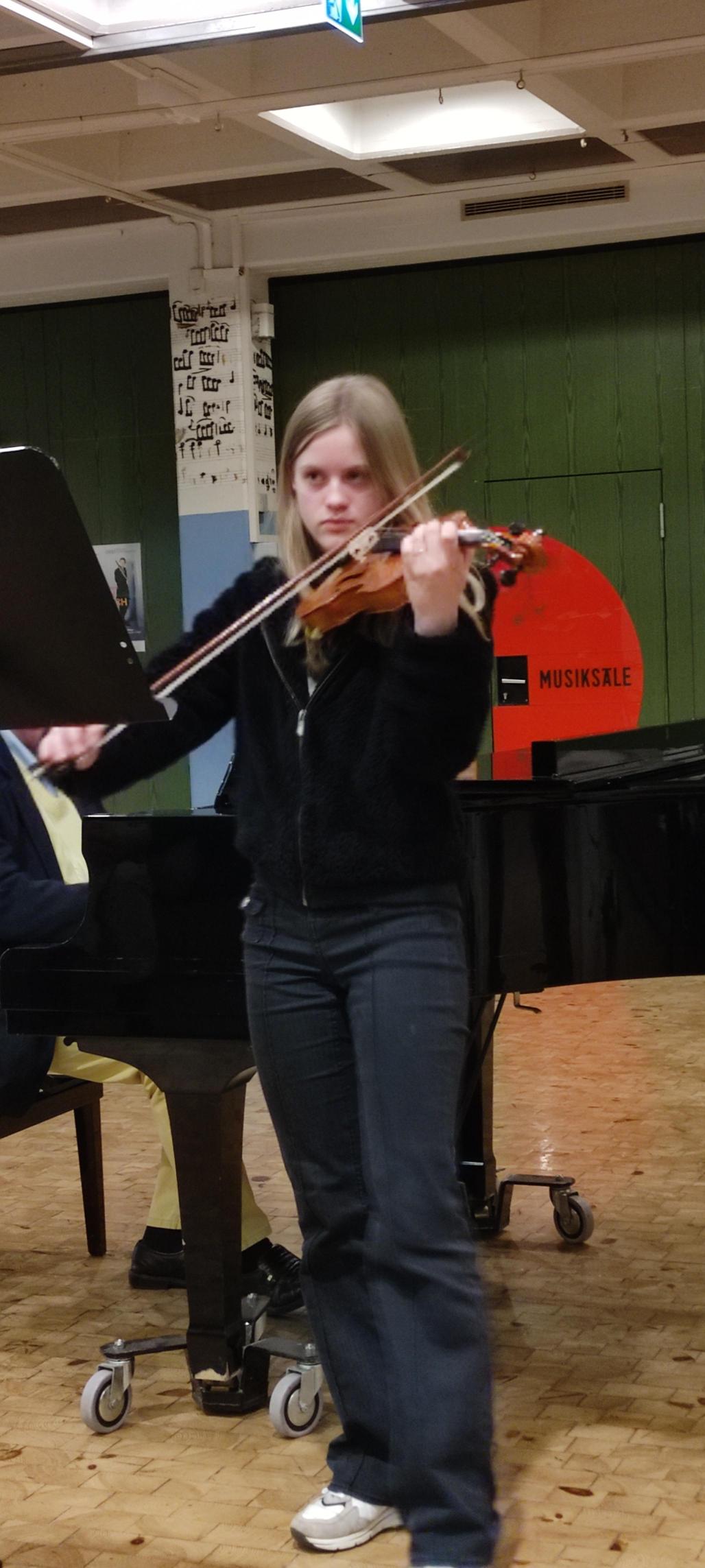 Die Instrumentalisten aus Klasse 8 und 9: Anna Richter
